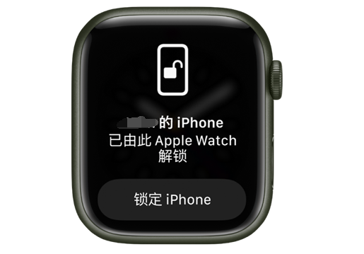 新华镇苹果手机维修分享用 AppleWatch 解锁配备面容 ID 的 iPhone方法 